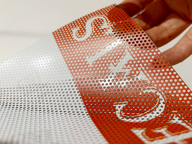 Perforated Window Decals oneway Custom Prints